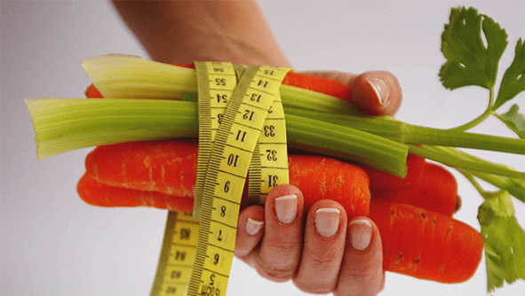 morötter och selleri för viktminskning på rätt kost