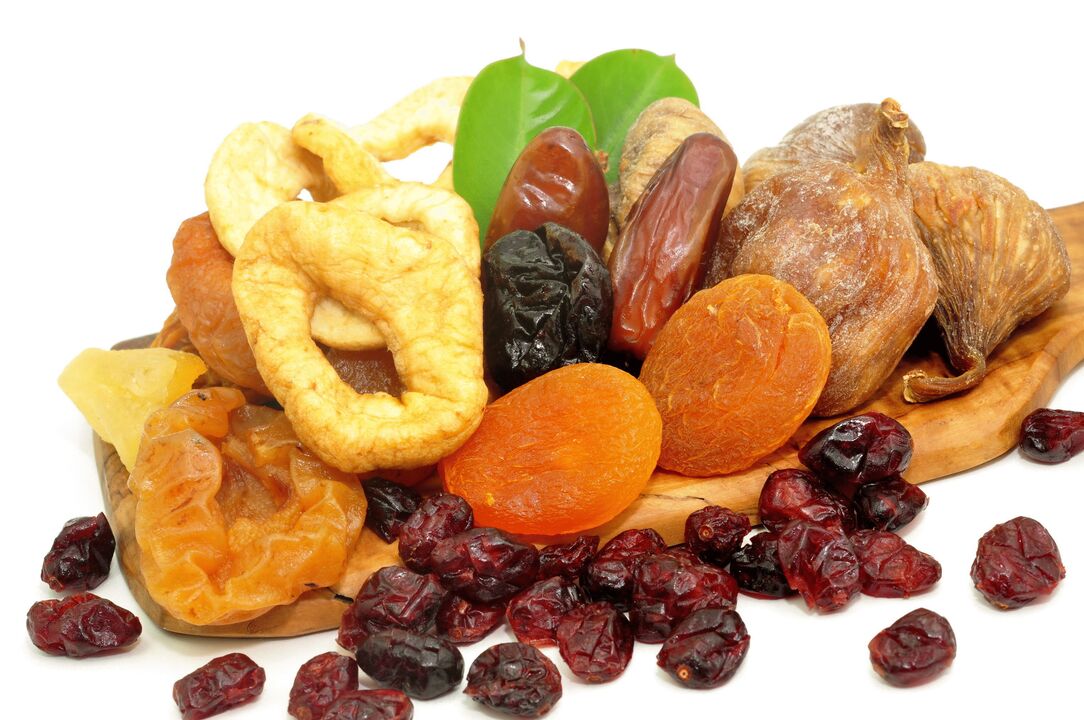 torkad frukt för pankreatit
