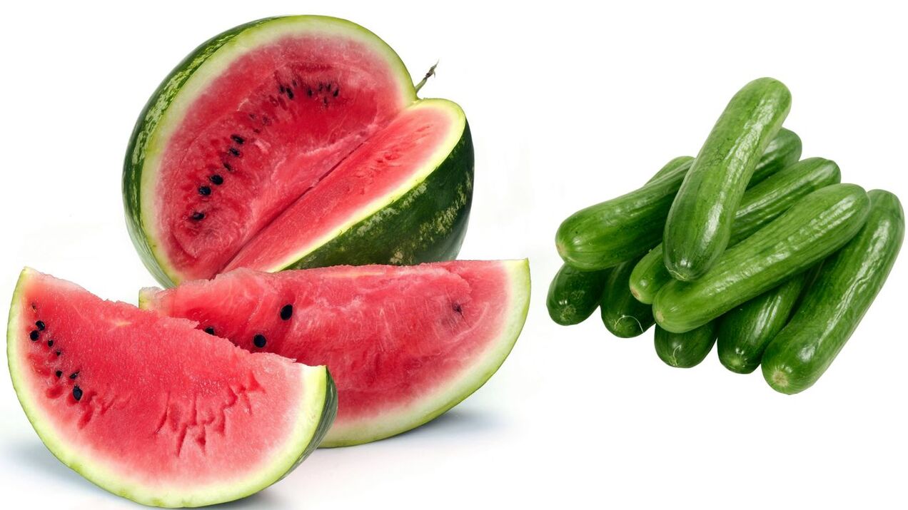 vattenmelon gurka diet