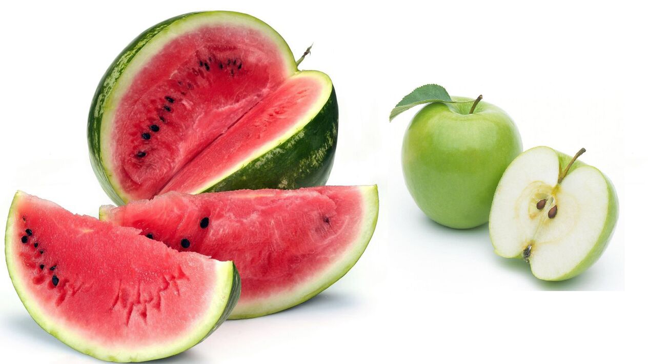 vattenmelon äpplediet